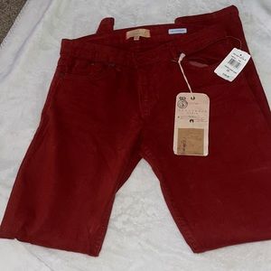 Red denim jeans brand new size 29